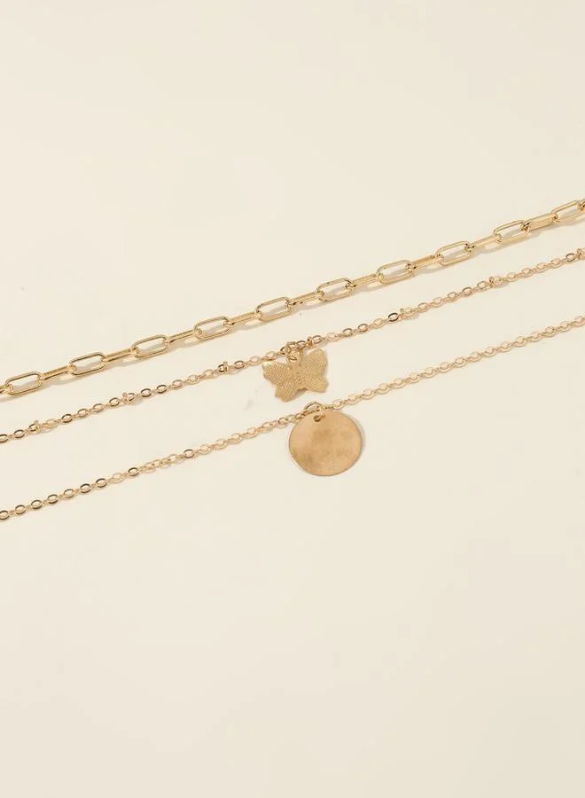 Take Two  Pack of 2 - Gold Layered Necklace for Women | Best Price UAE